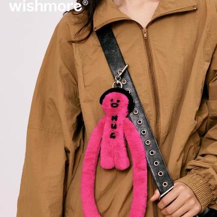 wishmore原创可爱长手玩偶挂件毛绒包包挂饰公仔多功能生日礼物