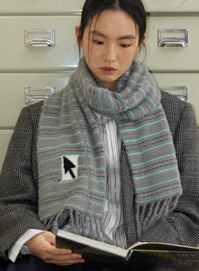 wishmore针织围巾原创高级感百搭保暖鼠标围脖披肩冬季生日礼物