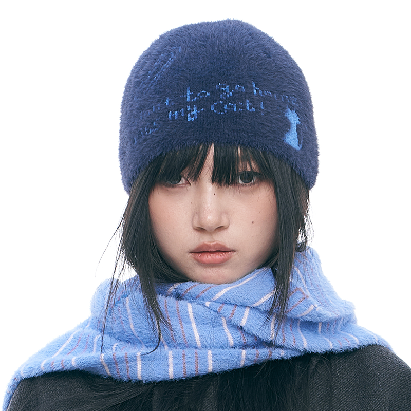 wishmore针织冷帽小众显脸小