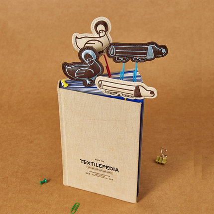 wishmore书签原创设计可爱动物刺绣书签礼物文创创意礼物送朋友