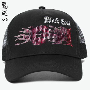 休闲网帽 oniarai鬼洗 20BA405 钻石火焰五片式 网帽 夏季 新品