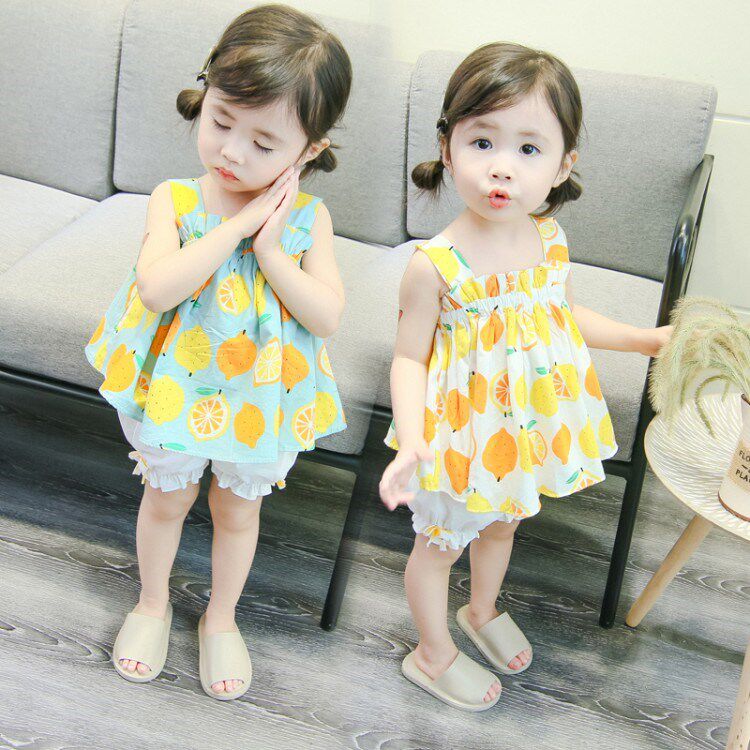 女童夏裝吊帶套裝2019新款1-3歲半女寶寶4兒童洋氣2兩件件套公主5在類目 童裝/嬰兒裝/親子裝, 套裝中 - 來自Buy2taobao.com提供專業的淘寶代購服務