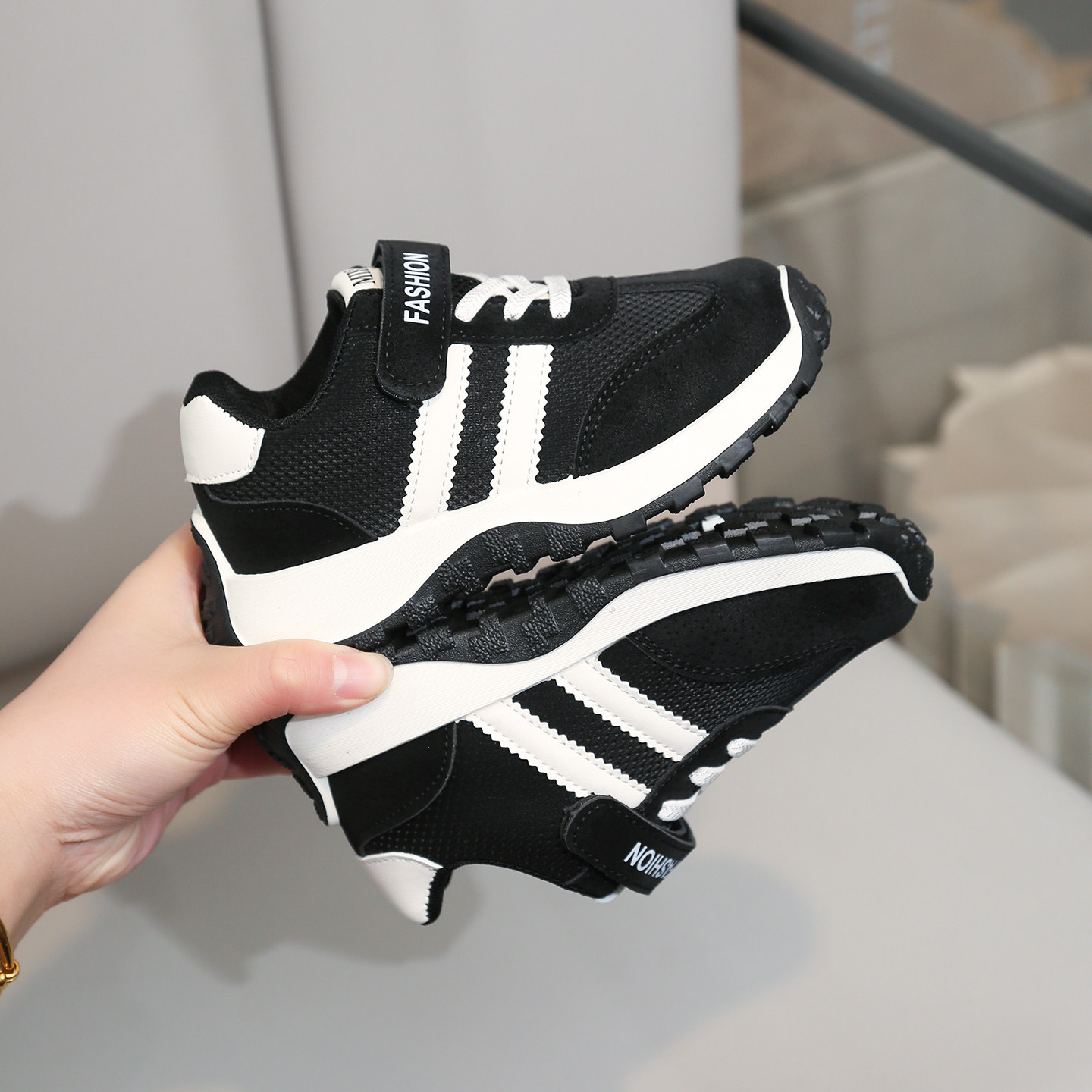 男童宝宝阿甘鞋2026新款春秋季网面透气网鞋中小童学生鞋子女童鞋