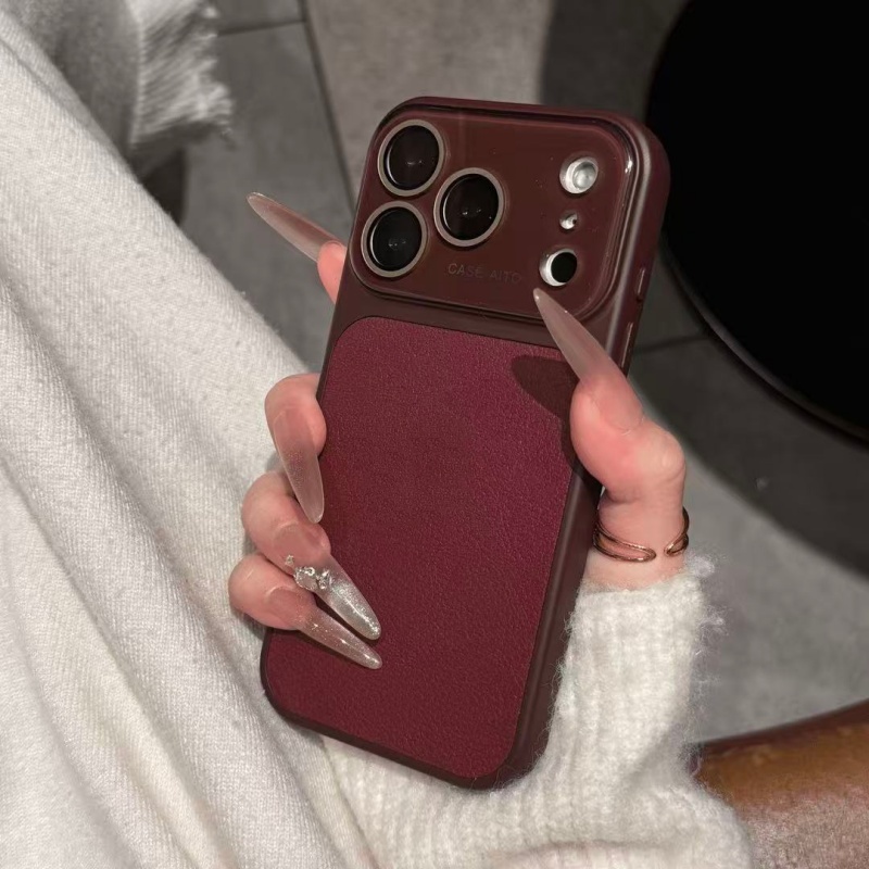 荔枝纹17大视窗手机壳