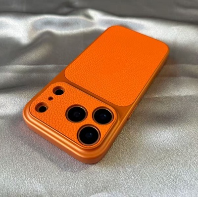 苹果16promax手机壳荔枝纹皮质