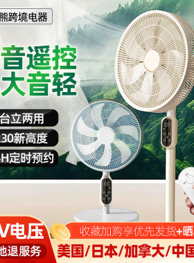 110V伏电风扇落地语音声控循环扇