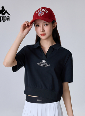 Kappa卡帕背靠背新款女运动休闲短袖T恤K0B62TX01