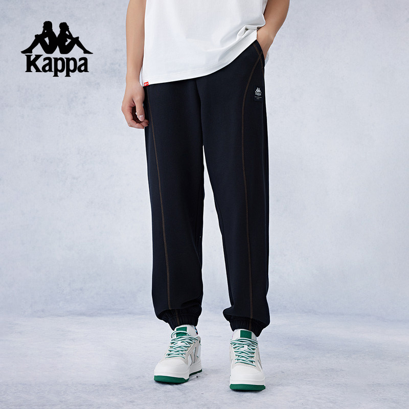Kappa卡帕背靠背针织运动长裤男2026新款透气休闲收口小脚裤男款,运动服/休闲服装,运动长裤,淘宝优惠券,粉丝福利购,淘宝优惠卷