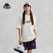 情侣男女夏运动休闲T恤简约多色字母半袖 Kappa卡帕短袖 2026新款