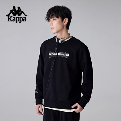 卡帕男款复古运动针织卫衣