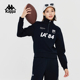 上衣 女春秋运动卫衣休闲长袖 Kappa卡帕背靠背针织套头衫 2026新款