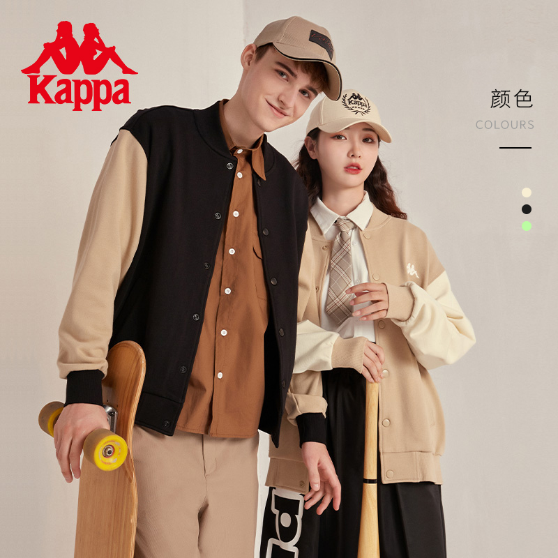 Kappa卡帕官方outlets店棒球服新款春秋情侣男女夹克外套休闲卫衣 运动服/休闲服装 运动茄克/外套 原图主图