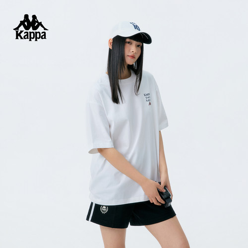 卡帕白色短袖宽松百搭T恤女