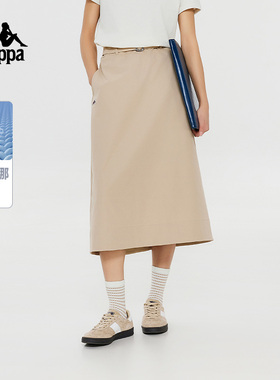 Kappa卡帕复古半身裙2026新款女索罗娜半身裙A字百搭裙K0E22QQ10
