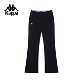 女新款 休闲百搭针织长裤 修身 Kappa卡帕背靠背运动裤 显瘦喇叭卫裤
