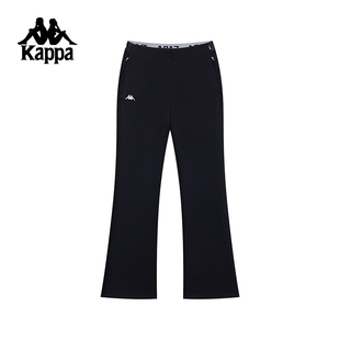 显瘦喇叭卫裤 Kappa卡帕背靠背运动裤 修身 休闲百搭针织长裤 女新款