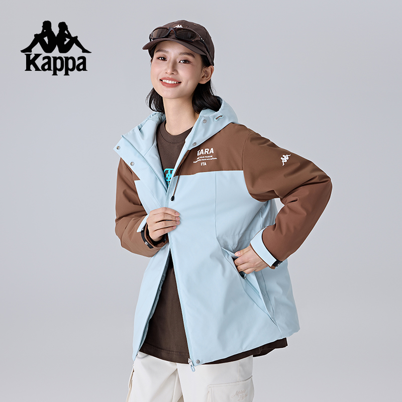 卡帕女款运动保暖夹克棉服外套
