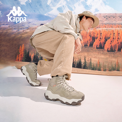 Kappa卡帕冬季加绒加厚高帮鞋子
