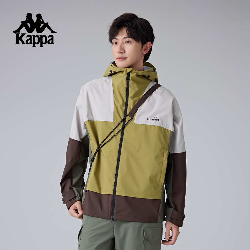 运动防泼水外套防风衣男款卡帕