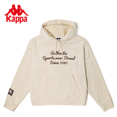 女连帽字母刺绣运动卫衣休闲长袖 Kappa卡帕针织套头帽衫 2026新款