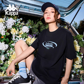 t恤女2026新款 夏季 纯棉透气半袖 Kappa卡帕背靠背运动短袖 上衣男款