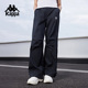 女工装 裤 梭织休闲裤 Kappa卡帕背靠背春秋轻薄透气运动长裤 直筒裤