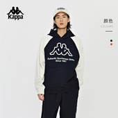 连帽复古运动卫衣套头衫 Kappa卡帕复古背靠背春季 新款 男休闲上衣