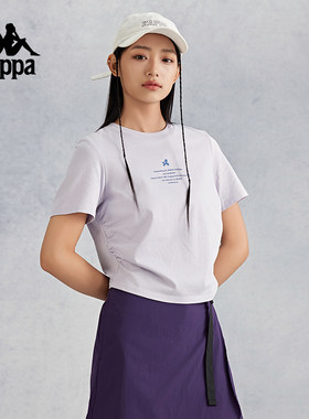 卡帕女款纯棉运动短袖t恤
