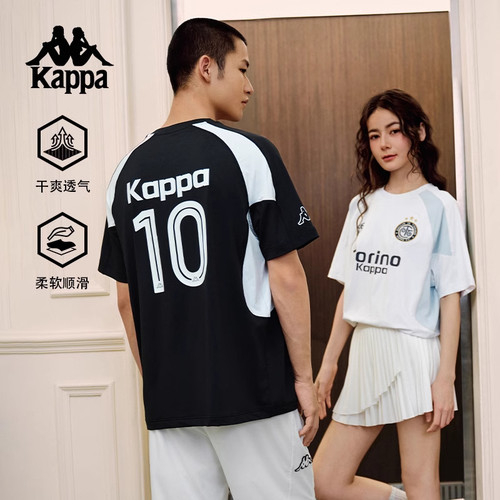 Kappa卡帕背靠背新款运动t恤夏季情侣美式休闲短袖男宽松球服上衣