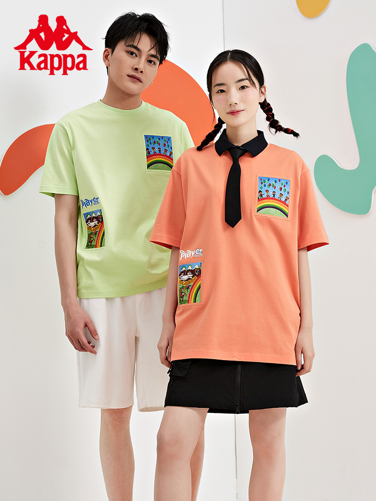 图案短袖半袖短袖Kappa
