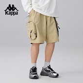 工装 男款 五分裤 防晒男士 子潮 Kappa卡帕背靠背新款 运动裤 跑步短裤