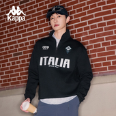 Kappa卡帕背靠背运动卫衣2026新款 男休闲半拉链上衣女 情侣套头衫