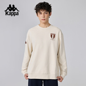 上衣男款 Kappa卡帕背靠背运动卫衣男2026新款 春秋复古针织套头衫