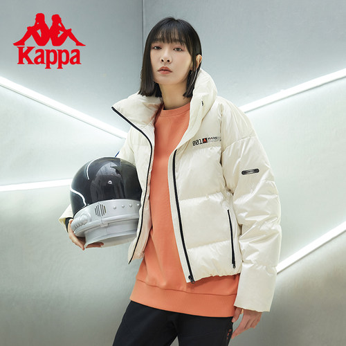 Kappa防寒立领短款女羽绒服