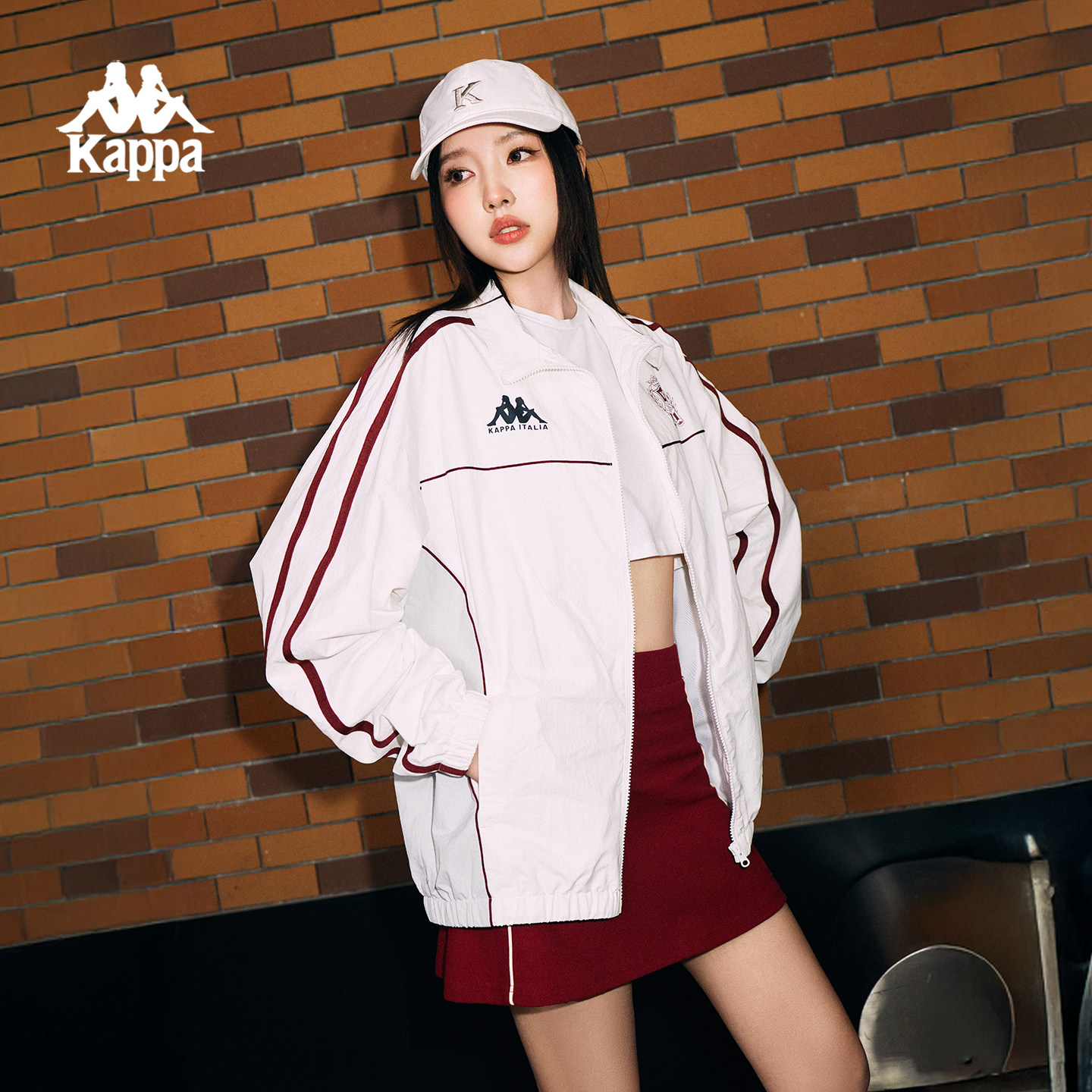 Kappa卡帕背靠背休闲运动外套男女2026新款赛车风夹克上衣薄立领