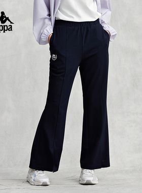 Kappa卡帕复古九分裤2025新款女夏凉感喇叭裤修身休闲裤K0E42CJ20