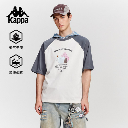 Kappa小狗印花男宽松短袖T恤