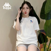女2026新款 夏季 休闲t恤纯棉半袖 Kappa卡帕背靠背运动短袖 上衣男款