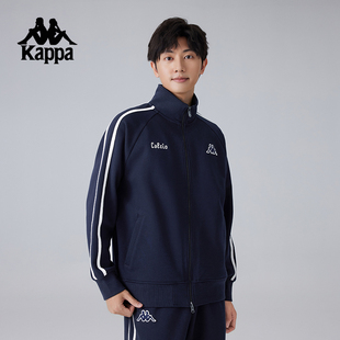 针织开衫 运动外套男款 卫衣休闲上衣 秋季 Kappa卡帕背靠背2025新款