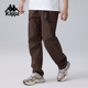 防水防油直筒裤 Kappa卡帕背靠背新款 复古休闲裤 男款 子潮 运动长裤