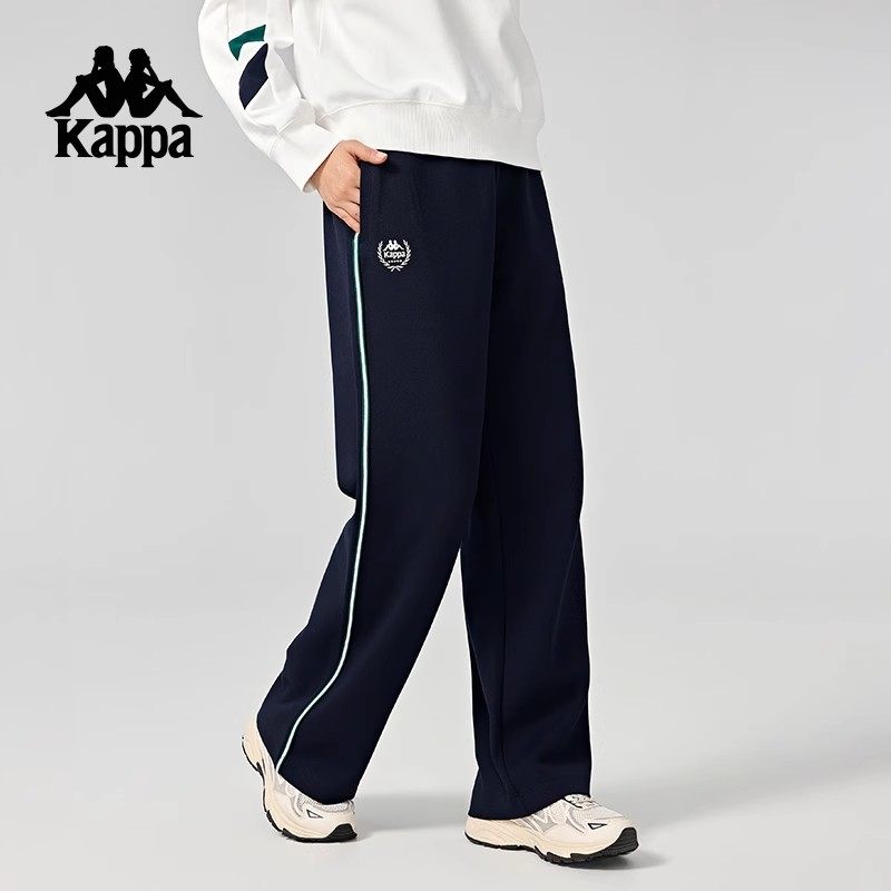 Kappa卡帕背靠背运动长裤女2026新款复古针织休闲裤子直筒裤女款,运动服/休闲服装,运动长裤,淘宝优惠券,粉丝福利购,淘宝优惠卷