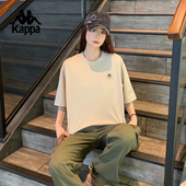 Kappa卡帕短袖 休闲T恤字母半袖 2026新款 男女夏索罗娜骑行图案衫