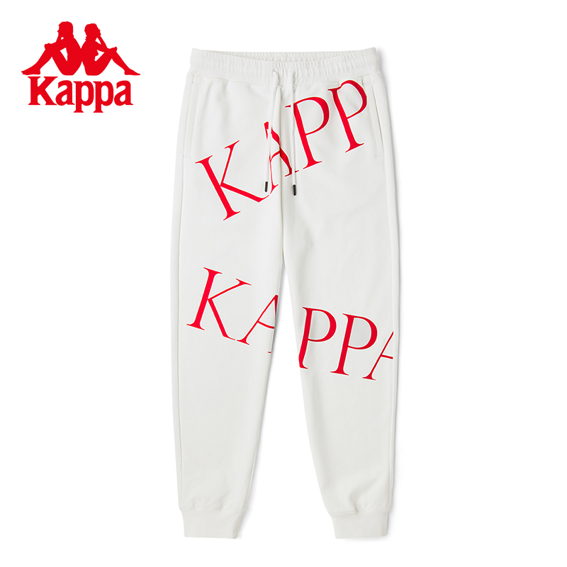 男女针织运动裤秋冬印花小脚卫裤