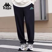 男2026新款 休闲裤 子运动收口小脚裤 Kappa卡帕背靠背针织长裤 男款