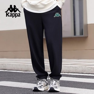 男款 Kappa卡帕背靠背针织长裤 子运动收口小脚裤 休闲裤 男2025新款