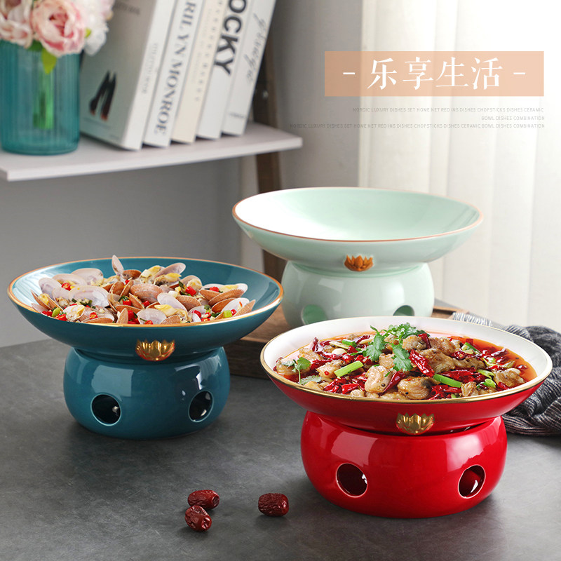 陶瓷蜡烛加热炉牛蛙小火锅