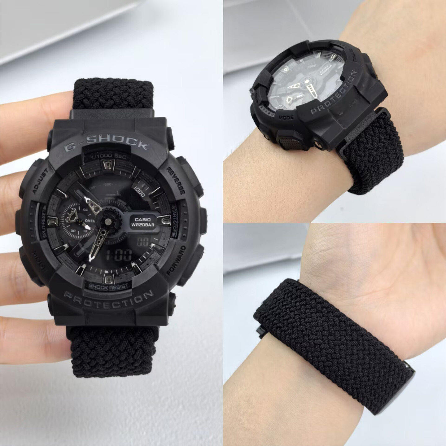 适用casio卡西欧GA110尼龙表带图片