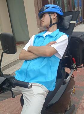 电动车靠背通用可伸缩折叠外卖骑手电动摩托车多功能护腰托腰神器