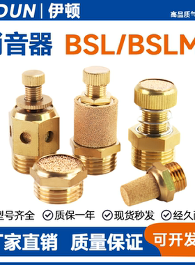 消声器AN气动电磁阀节流弹簧消音器BSL/SSL-M5-01-02-03-04 ASN