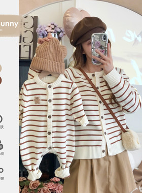 亲子装母女款小月龄宝宝秋冬一家三口毛衣外出服高端洋气秋季衣服